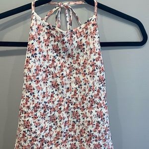 Open Back Halter Tie Top